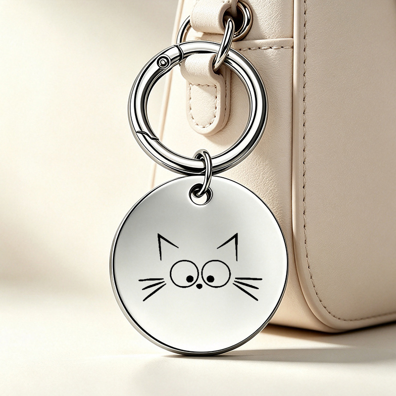 Personalized Metal Laser Engraved Military Dog Tag Keychain