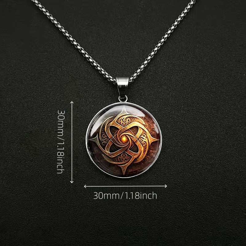 Men's Retro Totem Stainless Steel Necklace