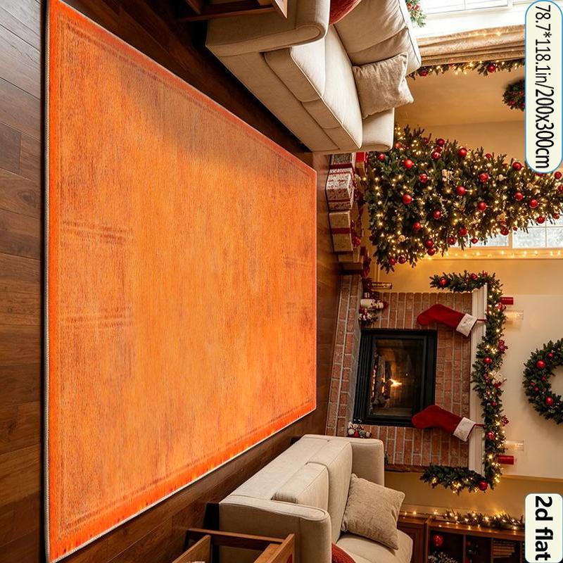 rug burnt orange sold on Temu United States