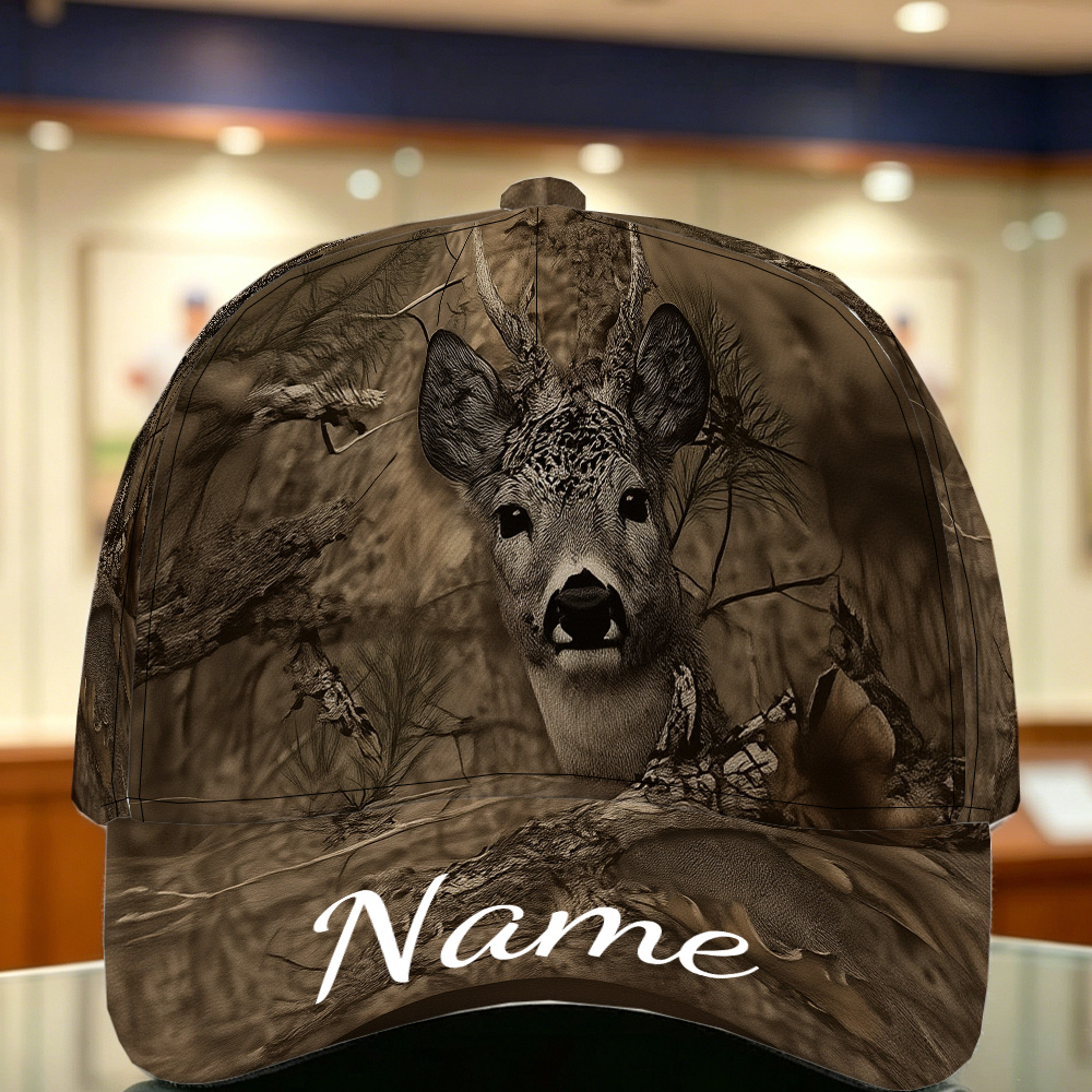 TEMU 1pc, Casquette de baseball personnalisable avec motif plat 2D de de style vintage, Impression intégrale, Personnalisation de nom, Tendance et