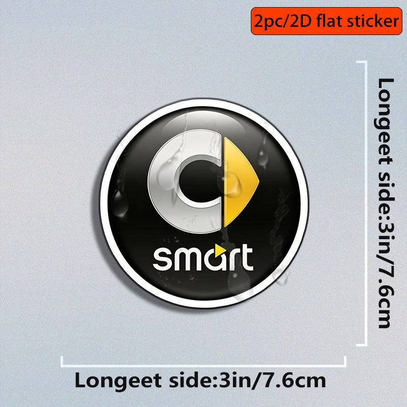 TEMU 2pcs C And Yellow Arrow Logo Graphic Stickers Gift Decoration
