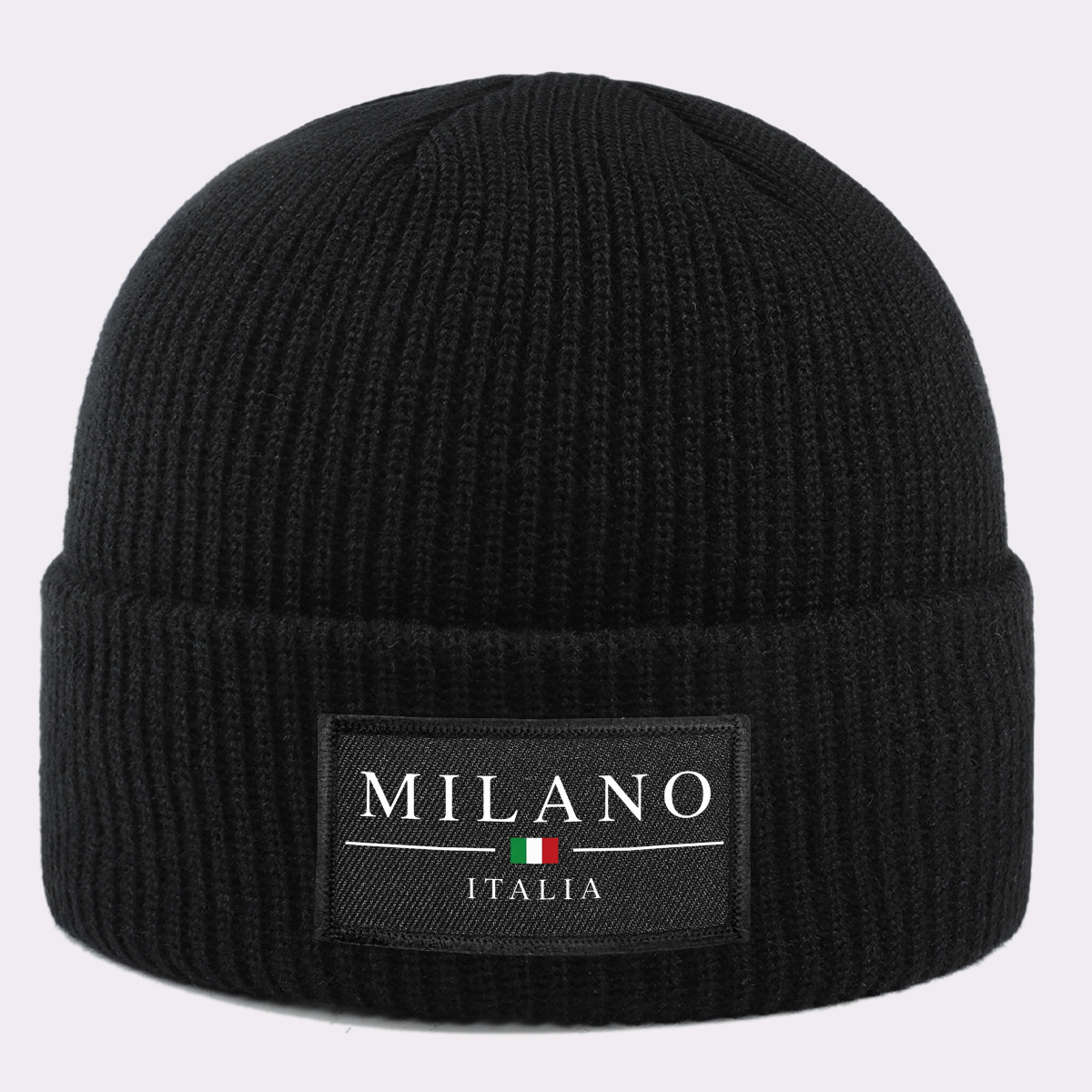 TEMU 1pc Écharpe, bonnet unisexe chaud avec étiquette imprimée sur le thème de Noël et de , , avec l' " ITALIA" et un de drapeau italien, facile et