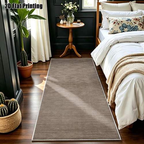 1pc 850g m velvet 2d printed long runner rug light brown striped pattern runner carpet style runner rug modern easy runner rug european style runner rug geometric striped runner rug home decor multiple sizes