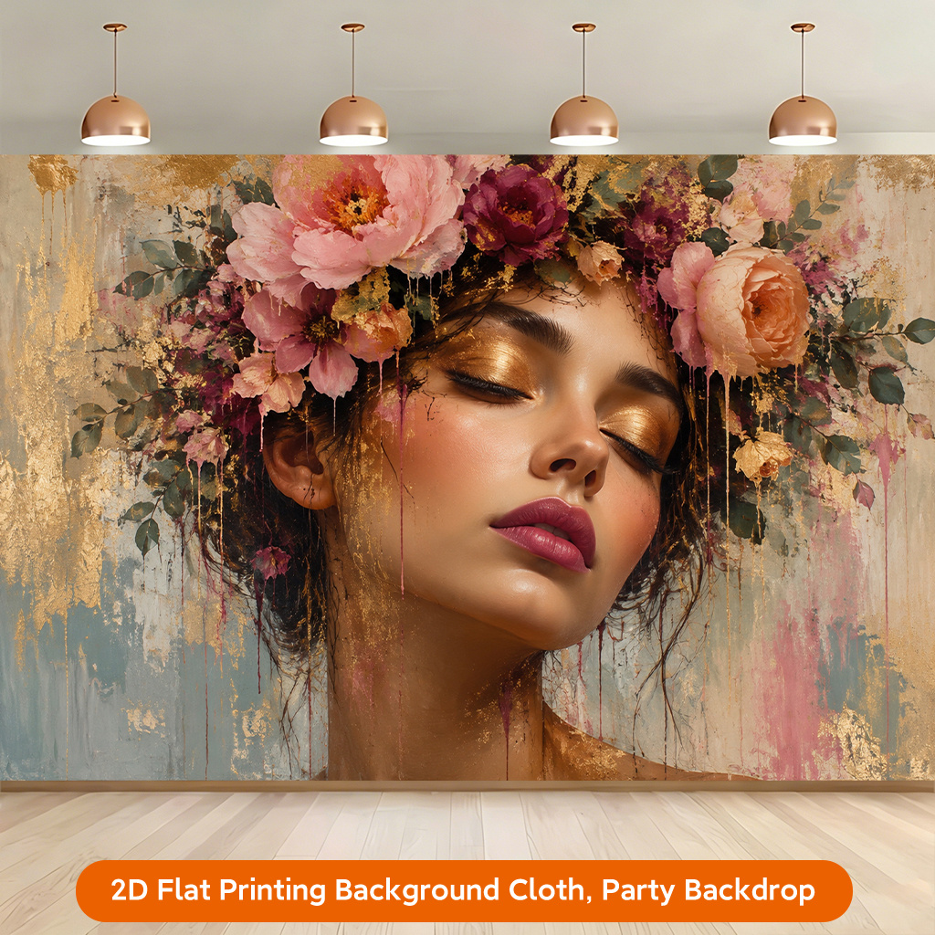 Elegant Floral Backdrop for Wedding and Party Photography