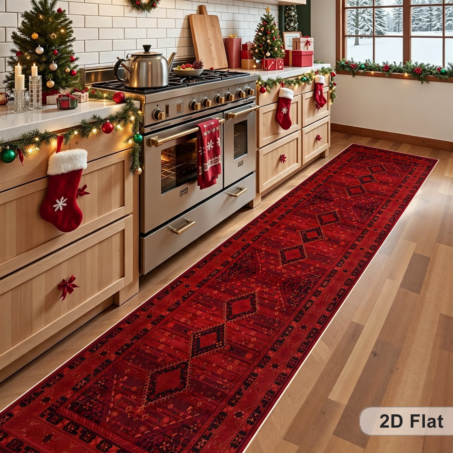 rug runner red sold on Temu United States