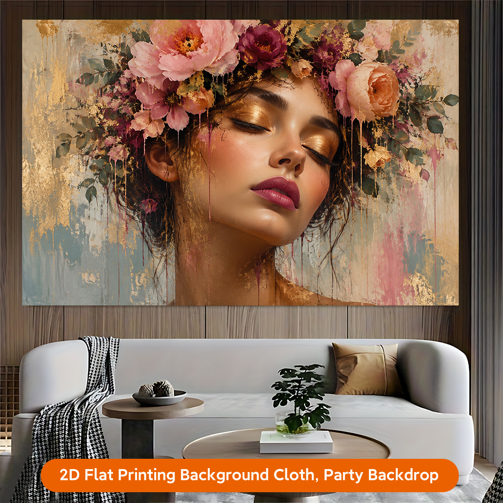 Elegant Floral Backdrop for Wedding and Party Photography