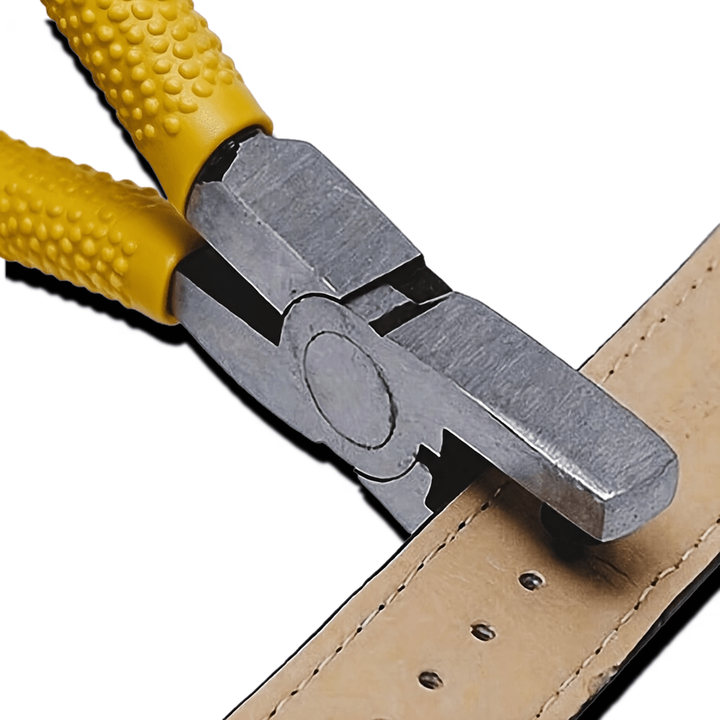 TEMU Leather Punch Tool Kit, Professional Round Hole Punch Pliers With Punches, Ideal For Watch Bands, Belts, Shoes, Fabric & Dog Collars, Portable