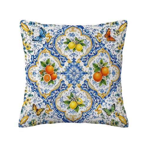 item picture mediterranean cushion covers suitable for porch patio sofa contemporary greek key mediterranean pattern pillowcases with zipper closure decorative pillow shams for outdoor living room decor gifts for housewarming no inserts