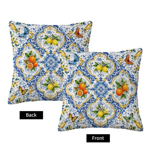 mediterranean cushion covers suitable for porch patio sofa contemporary greek key mediterranean pattern pillowcases with zipper closure decorative pillow shams for outdoor living room decor gifts for housewarming no inserts