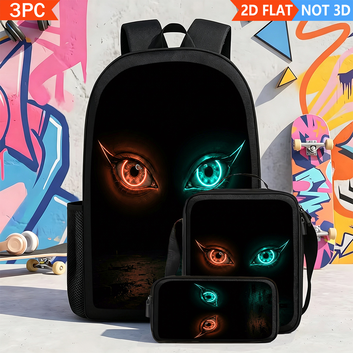 motorcycle led backpack sold on Temu United States