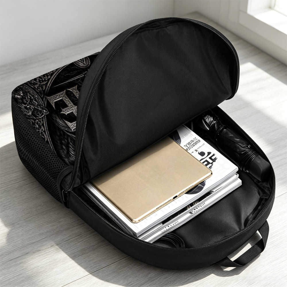 Customized Viking Wolf Warrior Designed Large Capacity Backpack