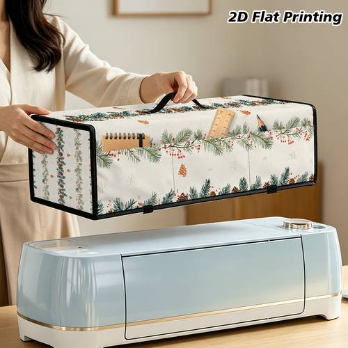Artikelbild faltbarer weihnachts-zapfenasten-organizer mit vorderseite & griff – tragbarer ordner als druckerpapierhalter, für scrapbooking, schreibtisch-organizer, für büro, verwendung, anwendung, 2d flach
