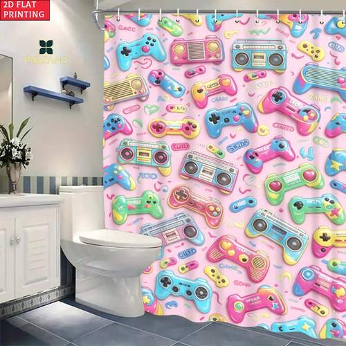 2d flat 2d flat 2d flat 1pc shower curtain candy pattern hd printed shower curtain with 6 12 hooks elegant bathroom decor for home and hotel use multiple sizes suitable for gifts for family or friends halloween