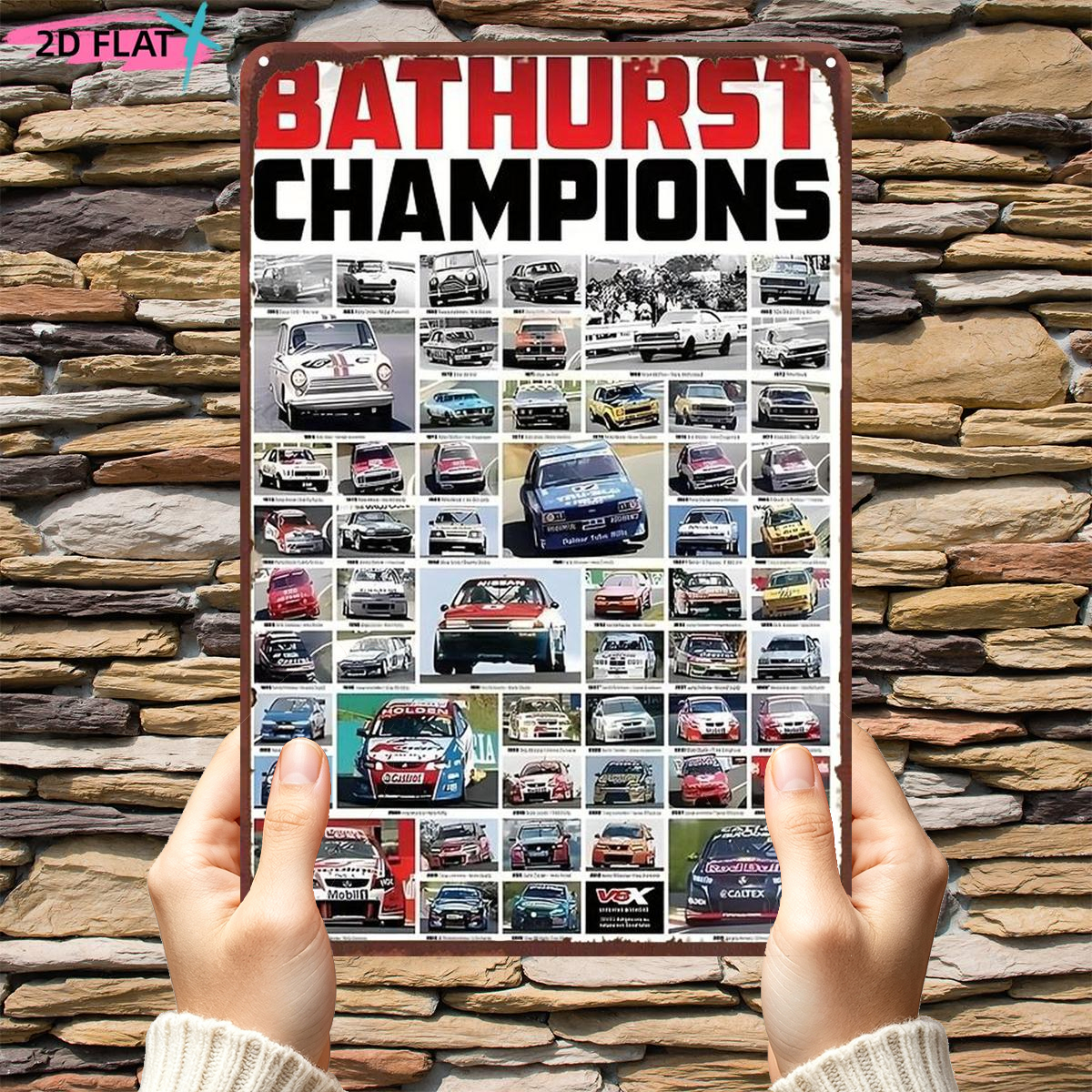 TEMU 2d Flat, 2d Flat 1pc, Champions: A Celebration Of ,metal Lron Sign,size(8"x12"/20cm*30cm)decoratve Paintings/room/restaurant/bar/door/garage