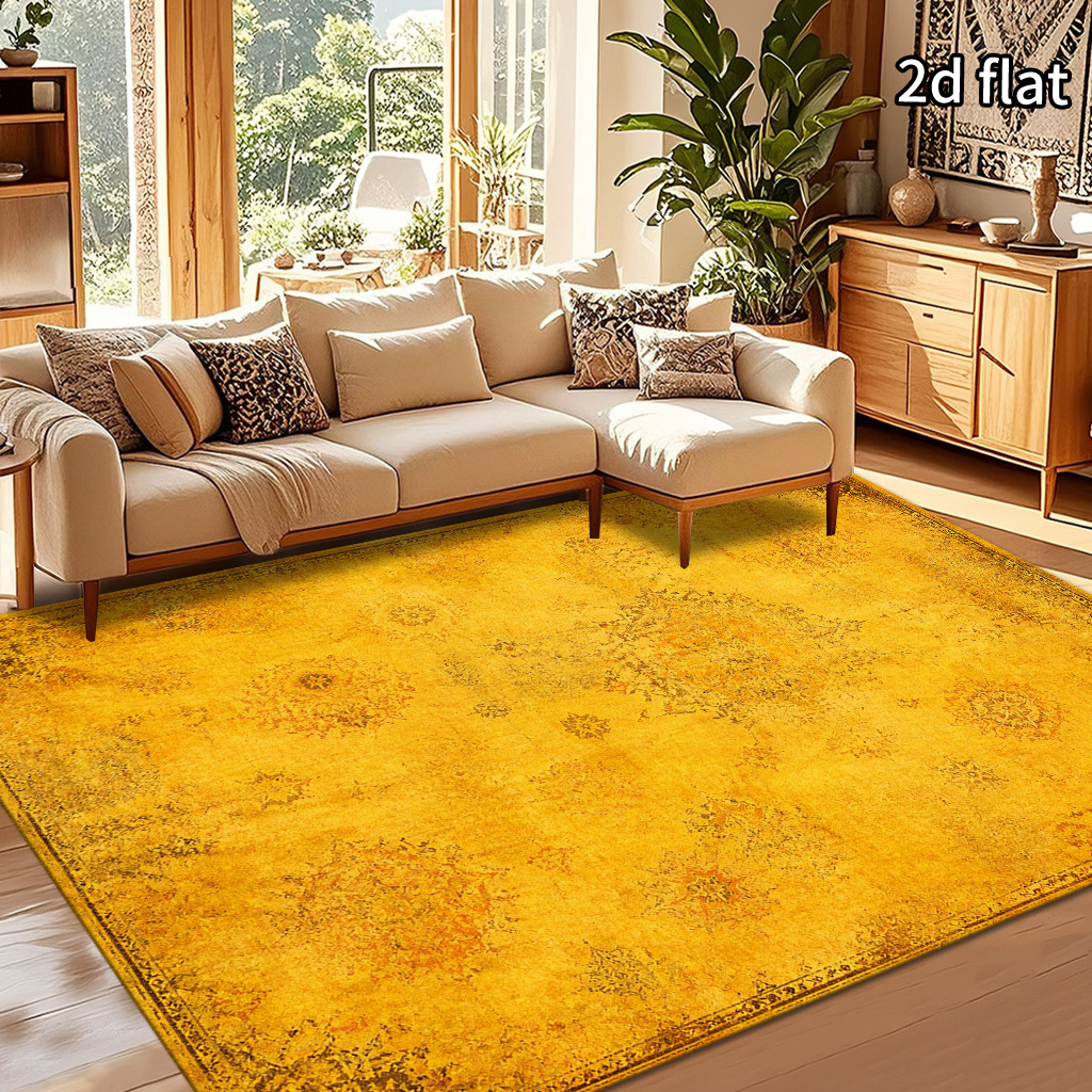 yellow rugs sold on Temu United States