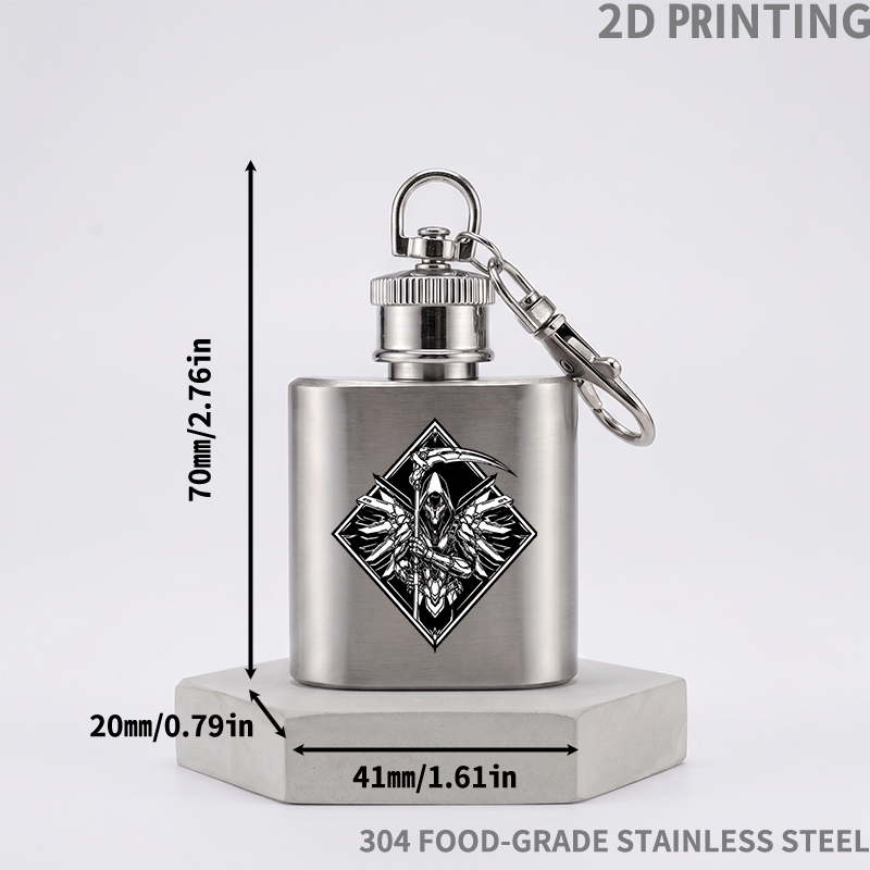 1oz 2d 프린트 기계식 사망자 가위 피규어 플레이어용 용액병, 모델 페인팅 용액 분배병, 스테인리스 스틸 페인트 탁상용 물통 보관 주그, 모델 플레이어 부식 방지 금속 펜 와셔 병 - 용액 병만 해당