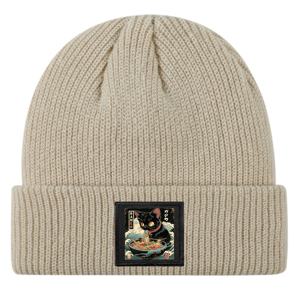 Stretchy Warm Beanie Hat, Brimless Skull Cap