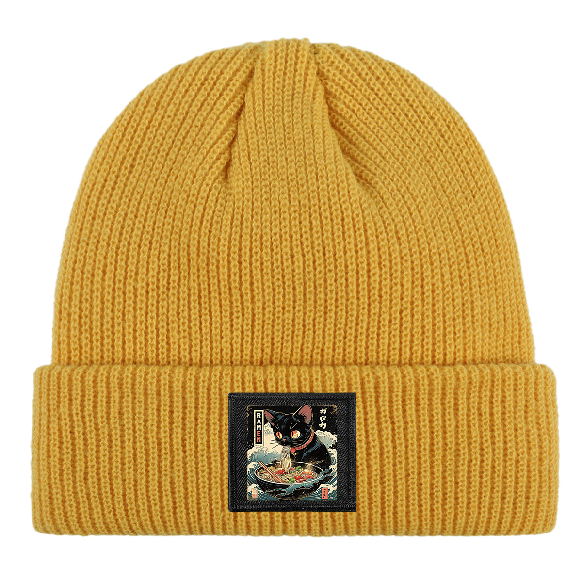 Stretchy Warm Beanie Hat, Brimless Skull Cap