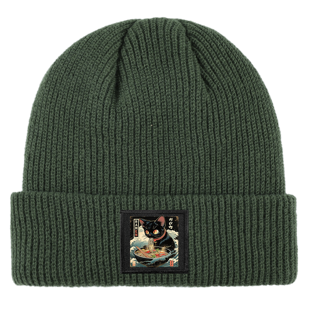 Stretchy Warm Beanie Hat, Brimless Skull Cap