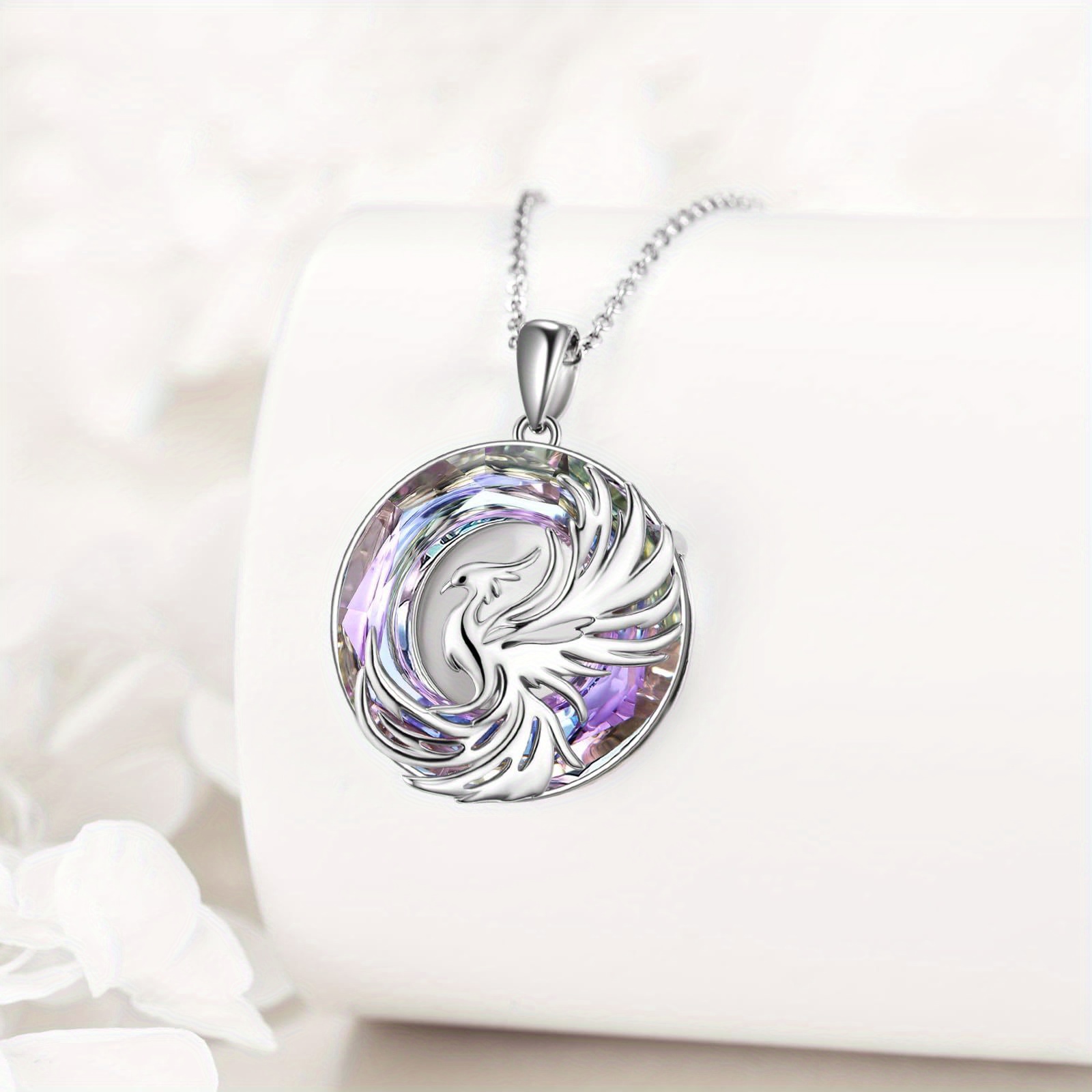 Women's 925 Sterling Silver Phoenix Pendant Necklace