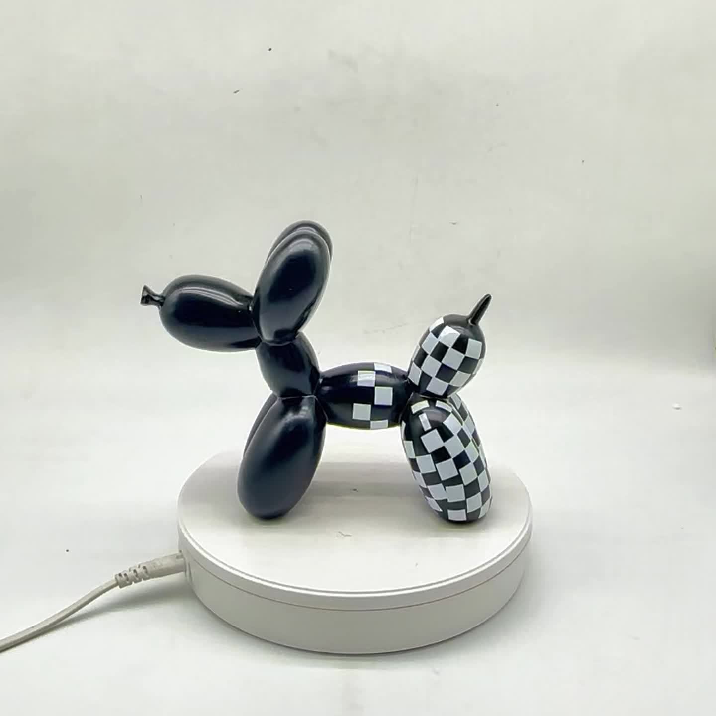 Lucky Mini Balloon Dog Sculpture Animal Statue Resin Cute - Temu