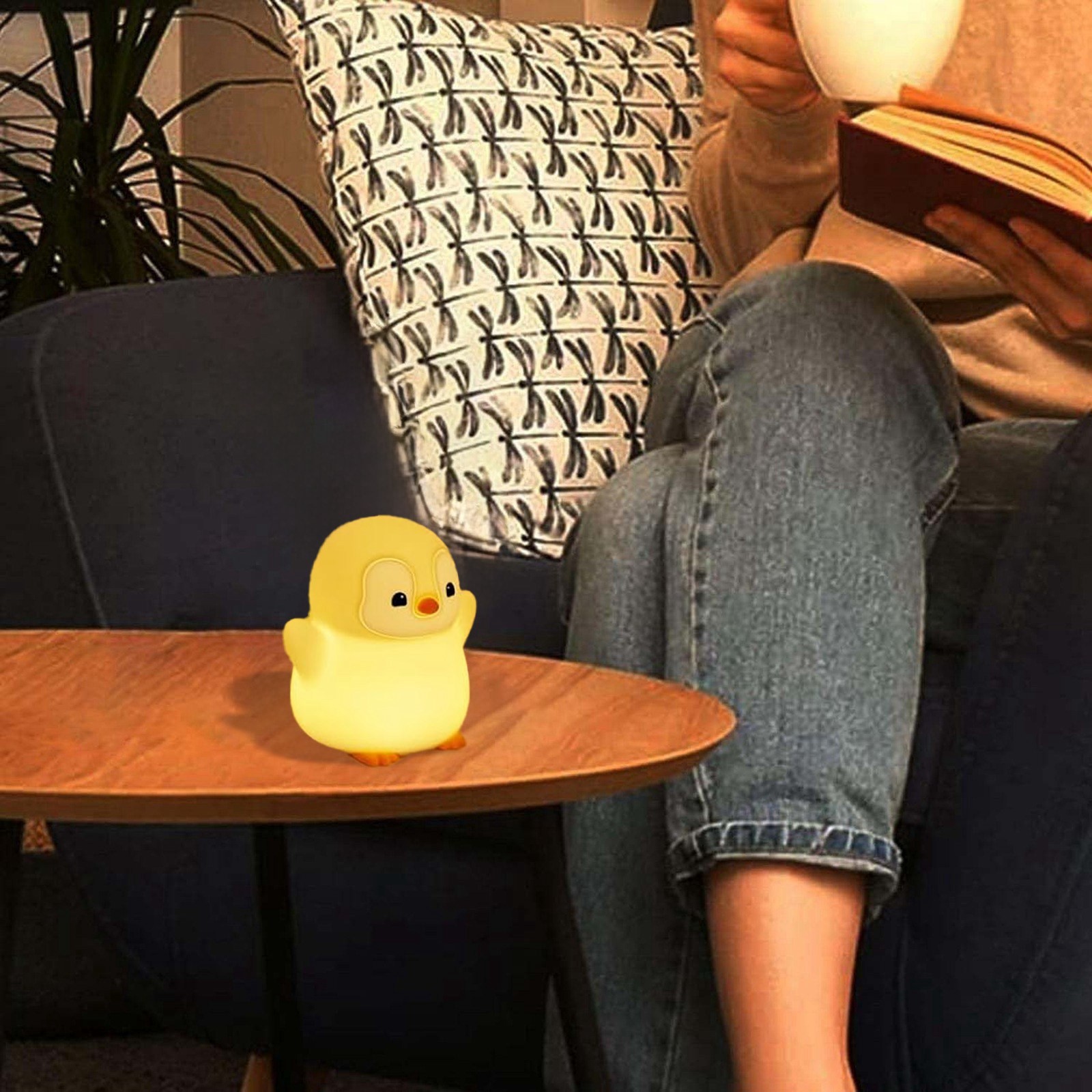 cute penguin night light bedside lamp with   no batteries needed plug in desk decor for bedroom living room office perfect birthday or halloween decoration gift for penguin lovers bedroom lighting   design durable construction decorative lighting   Product details 3