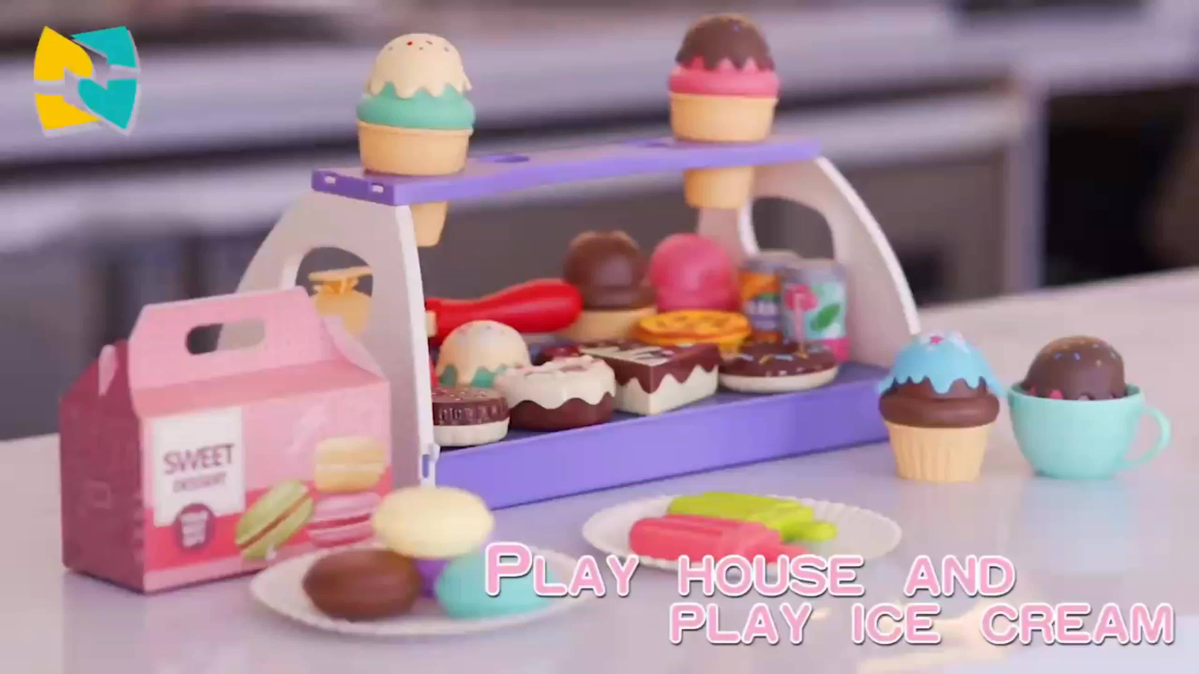 Pretend Play Ice Cream Maker Desserts Food Shop Set - Temu