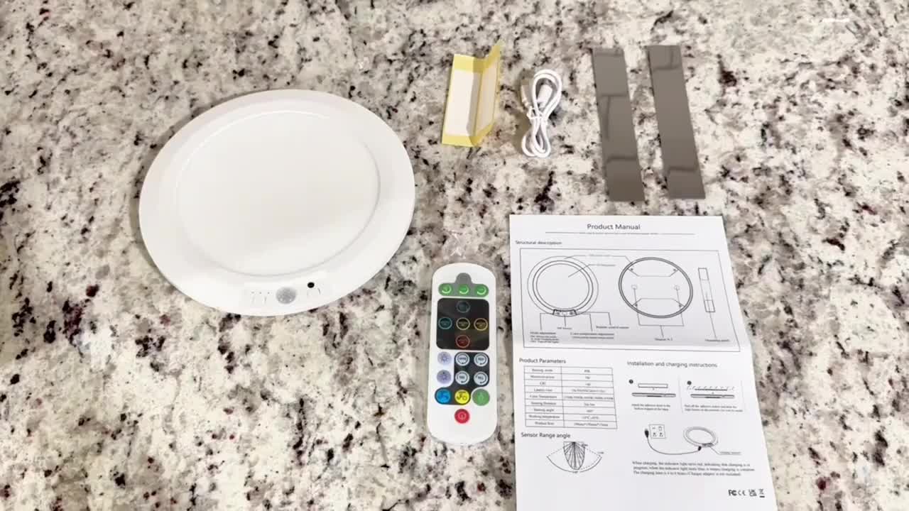 Smart LED Motion Sensor Ceiling Light with Adjustable Color Temperature