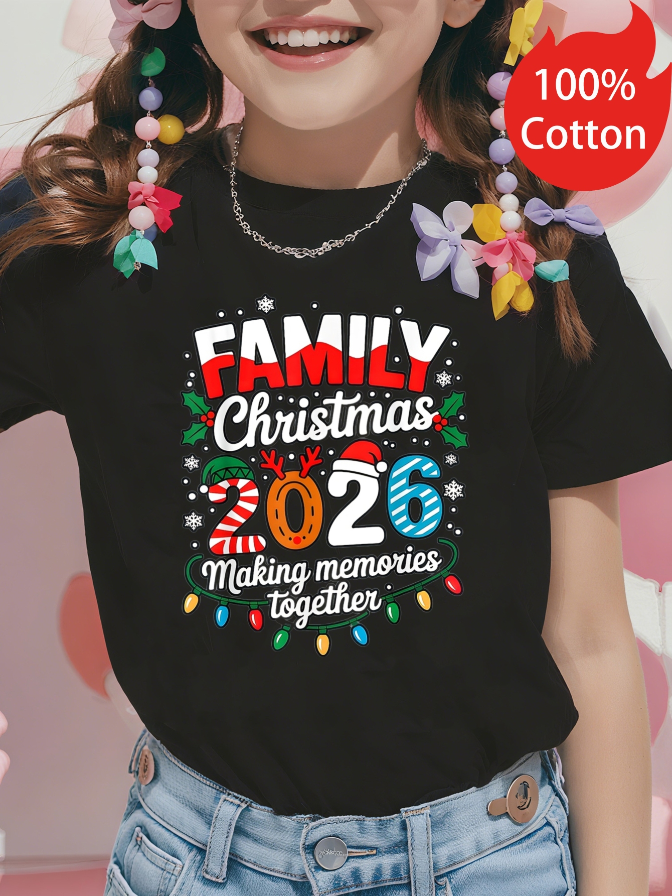 Christmas Girls T-Shirts, Family Christmas 2026 Making Memories