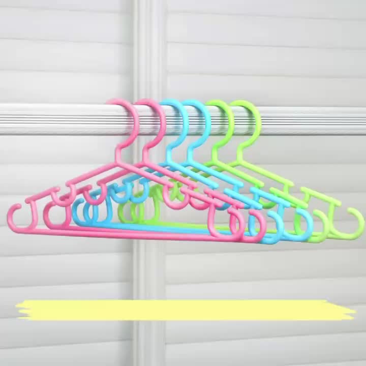 Zerodeko Childrens Hangers 4 Pcs Universal Storage Hook Plastic