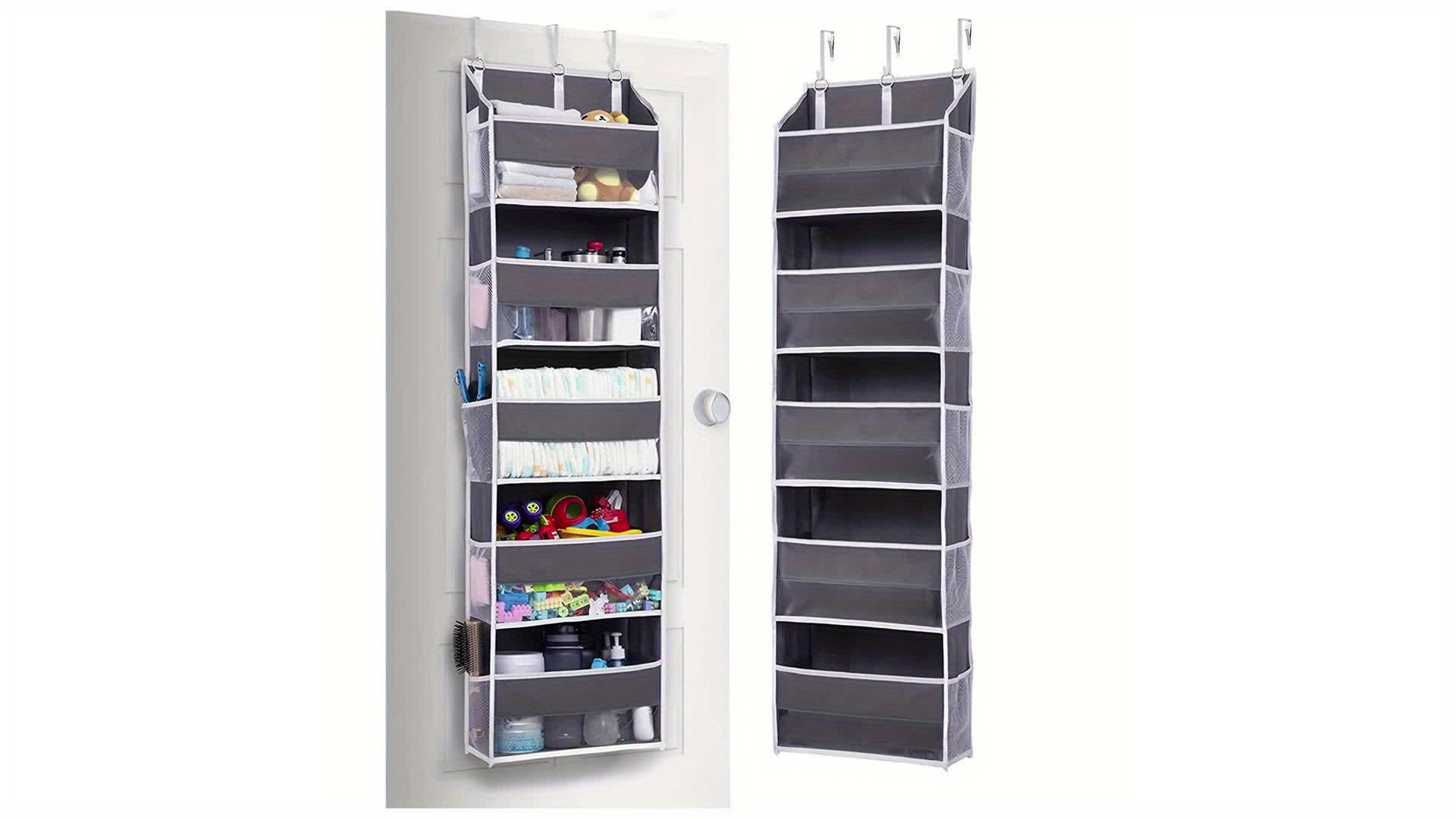 Shoe Shelves Space Saver Hanging Storage Closet Organizer Hanger Rack  Gray-NEW