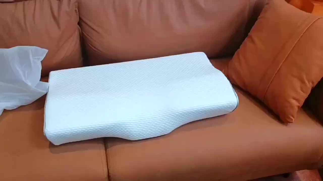 Orthopedic Memory Foam Bed Pillow Slow Rebound Soft Butterfly Shape