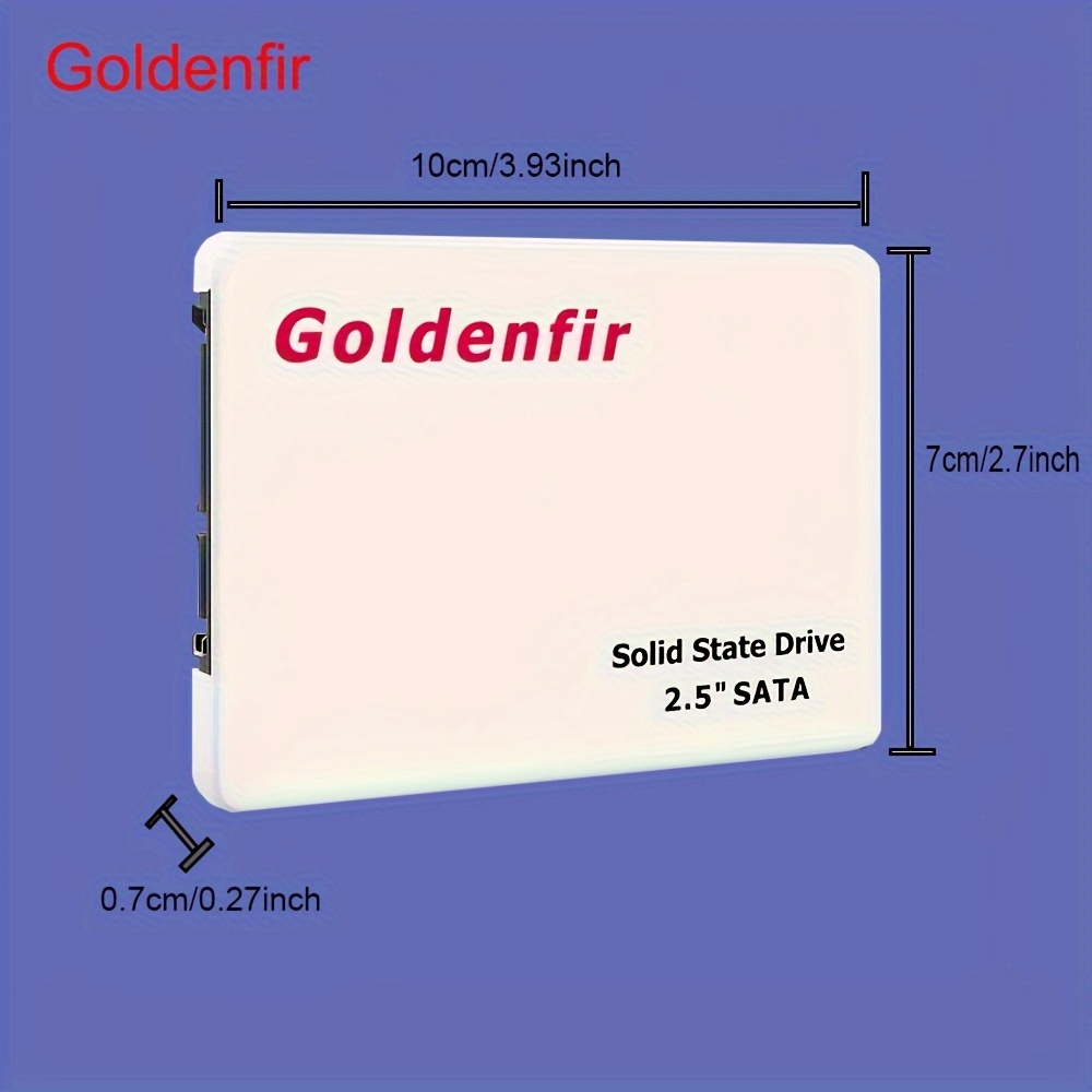 Goldenfir 2X Ssd 2.5 Pouces Disque Dur Disque Dur (256 Gb