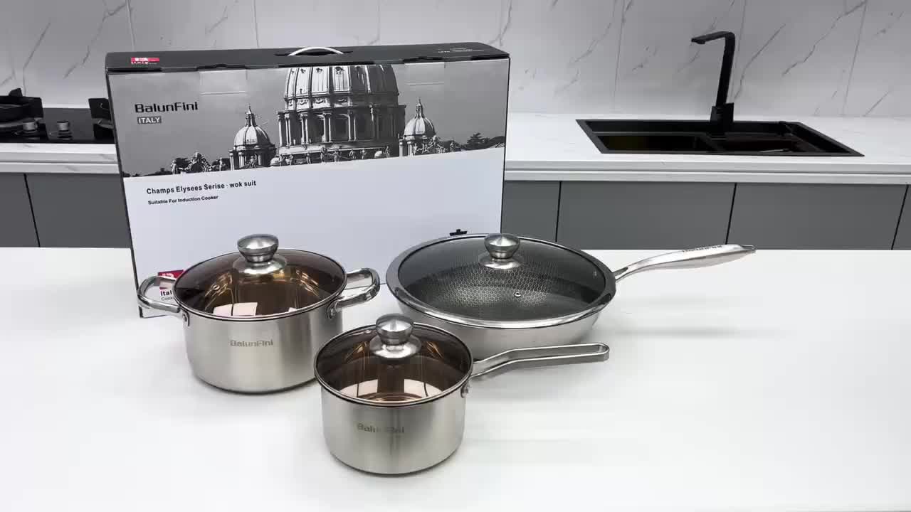 Nonstick Kitchen Cookware Set Ceramic Coating Cooking Pot - Temu