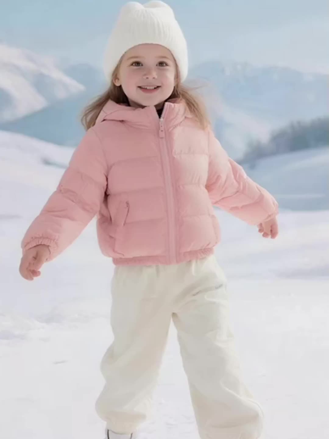 JOMAKE Girls' Lightweight Hooded Jacket, Soft Winter Outerwear