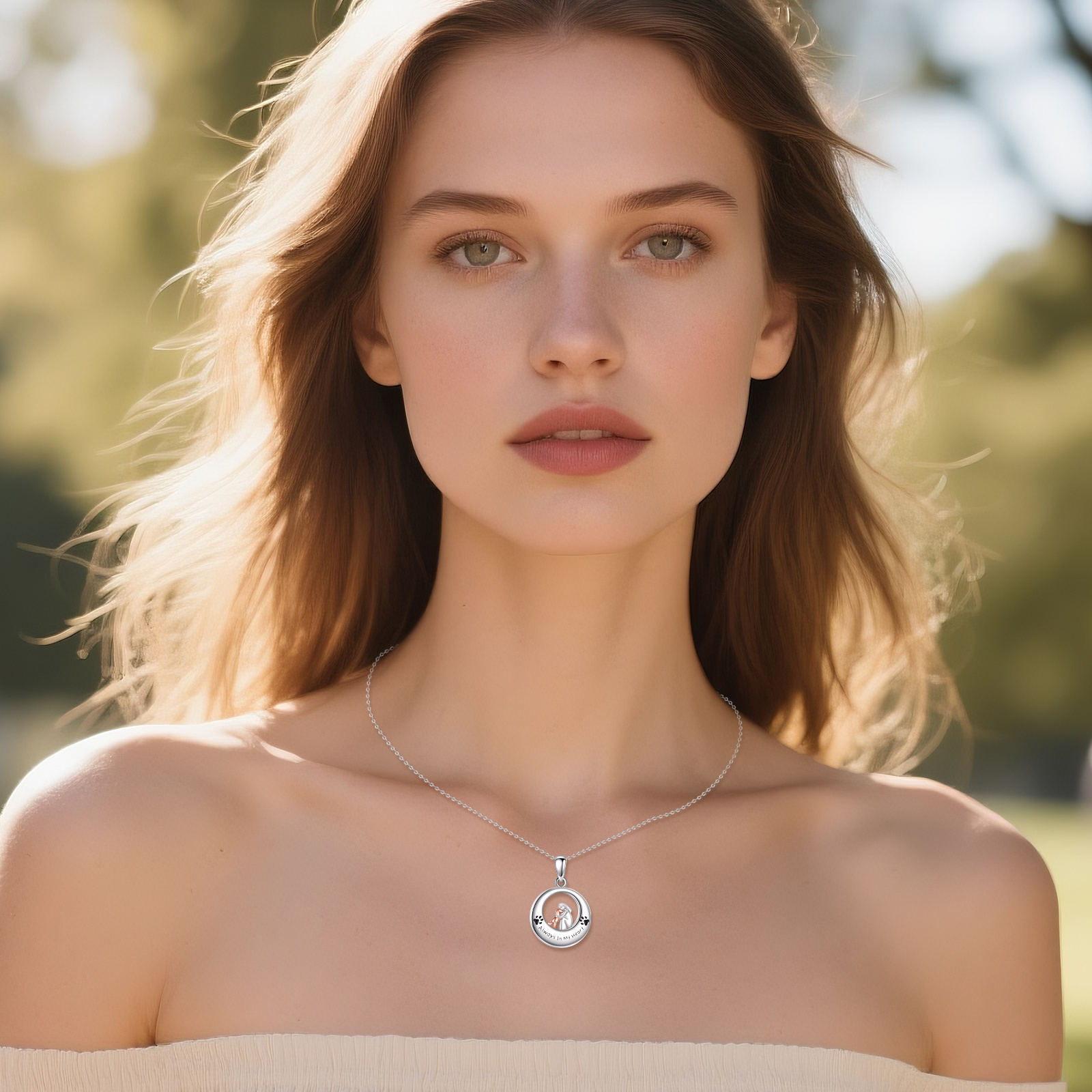Women's 925 Sterling Silver Dog Urn Necklace, Cherished Keepsake