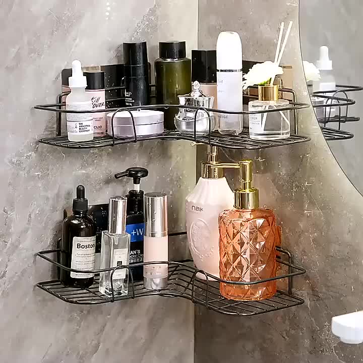 Toilet Wall-mounted Corner Rack, Rust Proof Punch-free Bathroom Storage Rack,  Shower Shelf For Bathroom Kitchen, Beach Accessories - Temu