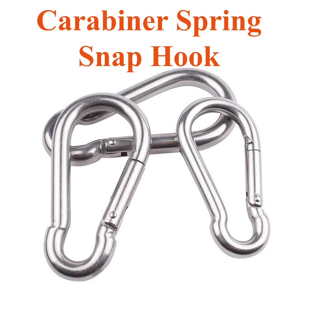 5pcs S Shaped Carabiner Clip Dual Snap Double Gated Spring Hooks For  Keychain Snap Hook For Fishing Camping Outdoor Sports - Sports & Outdoors -  Temu