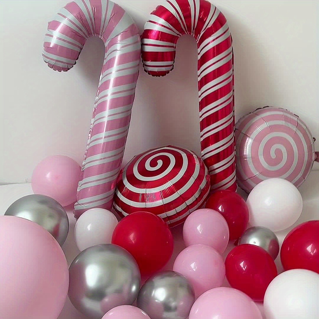 Conjunto Arco Globos Navidad Rojo, Rosa Blanco, Decoración Suministros  Decoración Fiesta Dulces Caña Rosa, Pago En Línea Rápido Seguro
