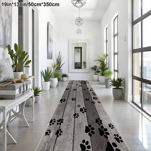 paw print wood pattern area rugs aisle runners mat runner for party home decoration doormat kitchen runner mat non slip runners for with rubber backing vintage soft long mat for bathroom laundry bedroom