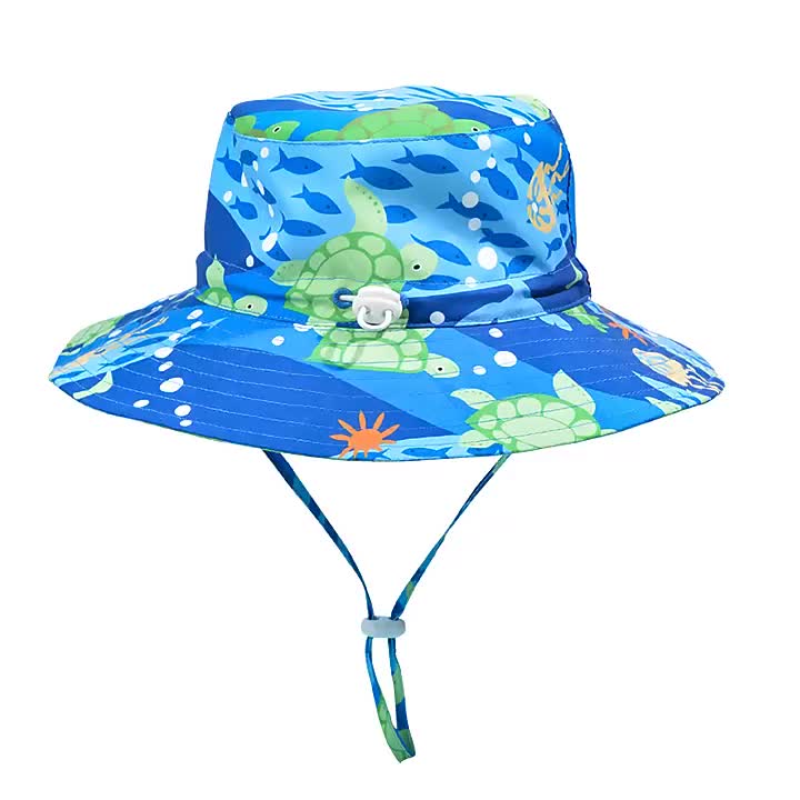 Cute 3-4 Years Kids Bucket Hat Summer Fishing Fisher Beach Festival Sun Hat  Cotton Cap