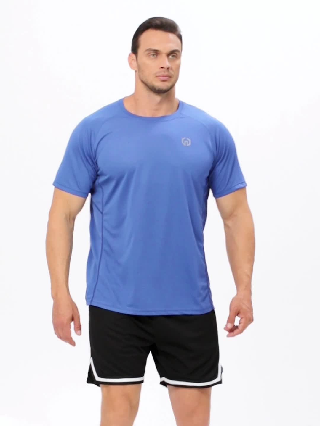Sports Neck Short - Temu sleeved Casual Men\'s shirt T Round Loose
