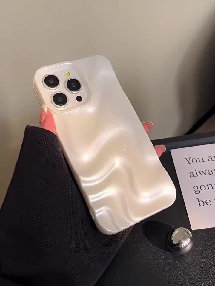 Pearl White Three-Dimensional Wave Pattern - Image 9