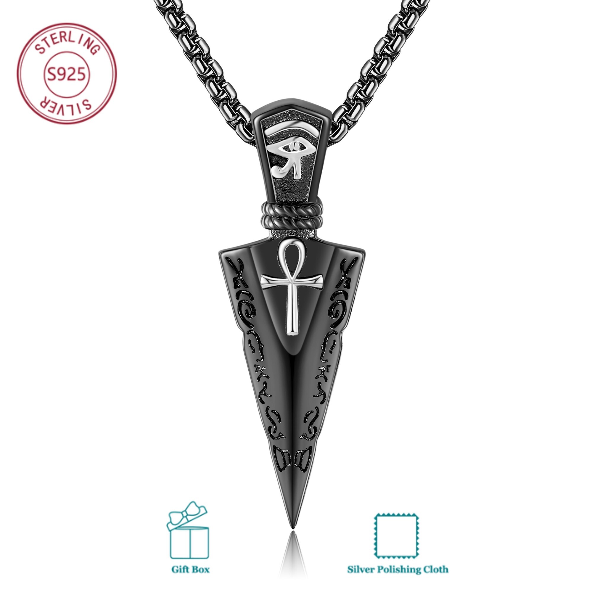 Image of 925 Sterling Silver Pendant, Vintage Style Jewelry, Perfect For , Hypoallergenic And Skin, Ideal For Everyday Use
