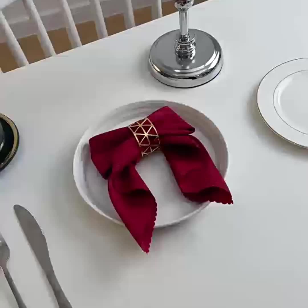 Lot De 6 Serviettes De Table Lavables En Tissu Pour Cuisine, Fête, Dîners De Mariage, Restaurant, Cocktail, Noël, Thé - 50,8 X 50,8 Cm