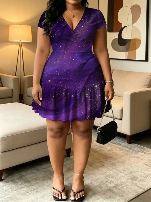 plus size purple dress sold on Temu United States plus size purple dress sold on Temu United States