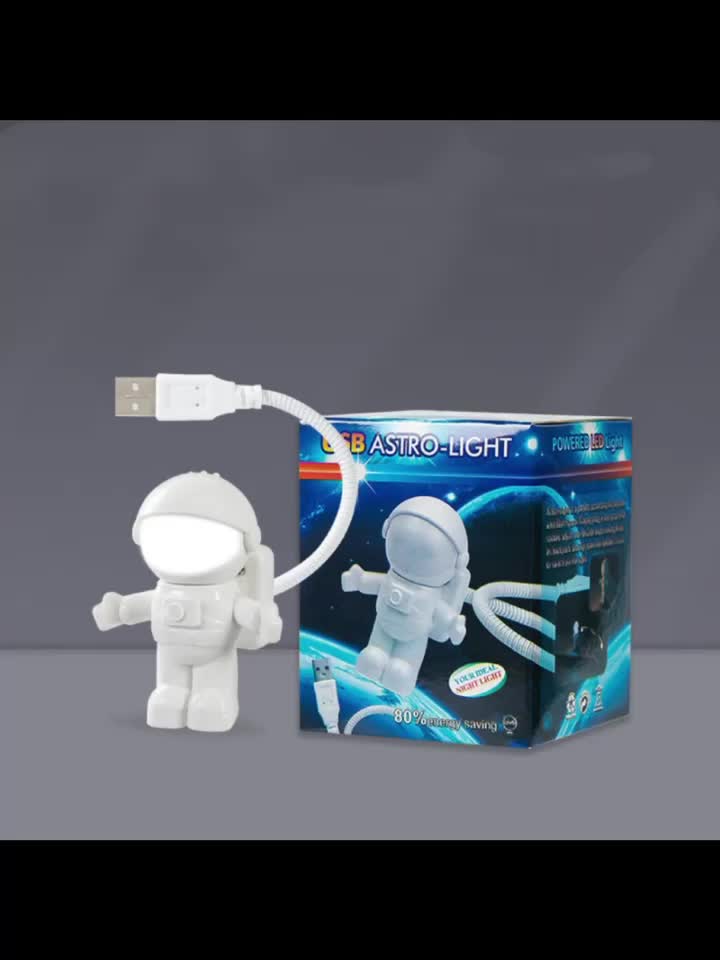 SOONDAR® Creative Spaceman Astronaut LED Flexible USB Light for Laptop PC  Notebook