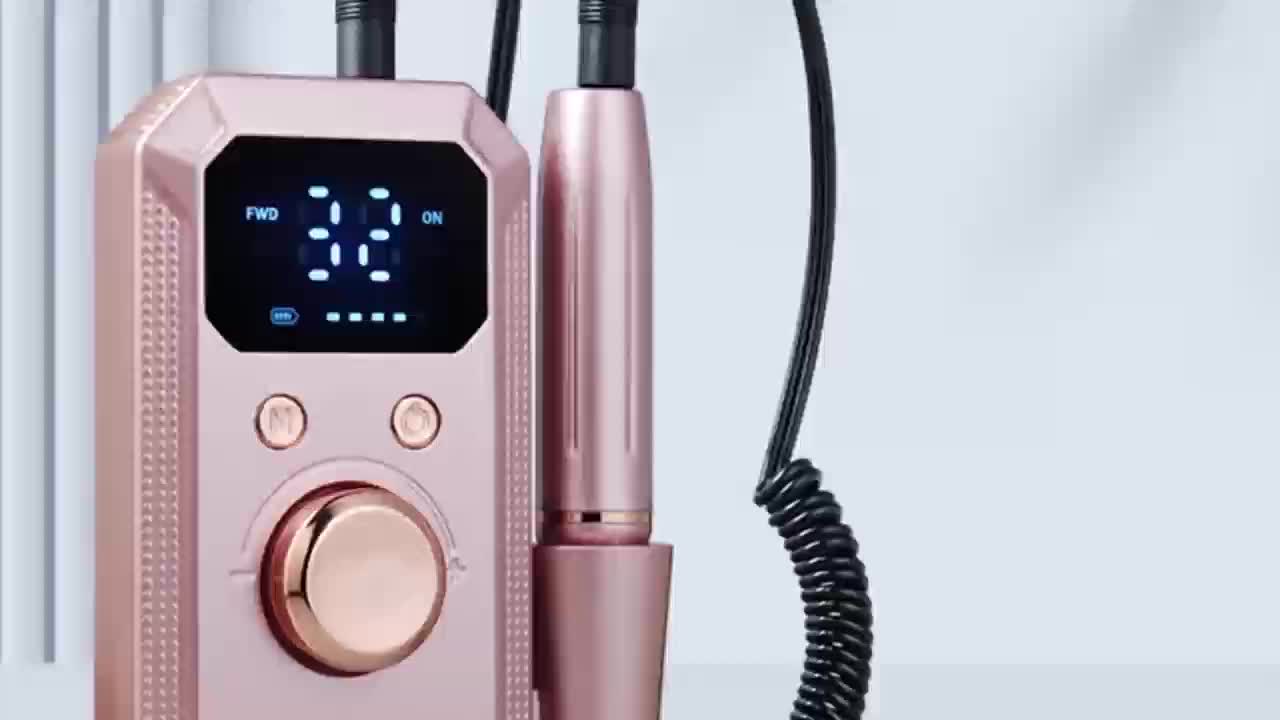 Professional Electric Nail Drill with Multiple Grinding Heads