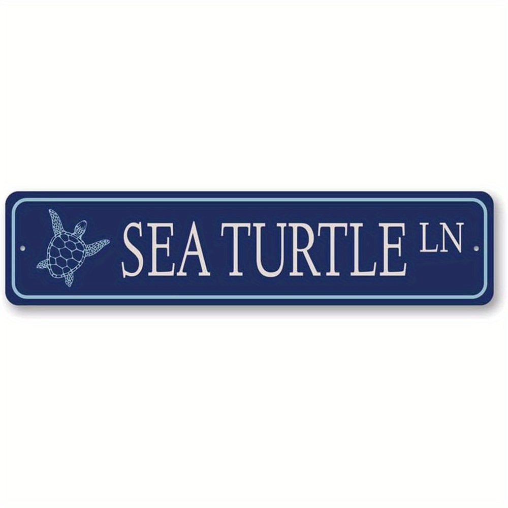 TEMU 2d Flat *msd Sea Turtle Street Sign 4*16 Inch