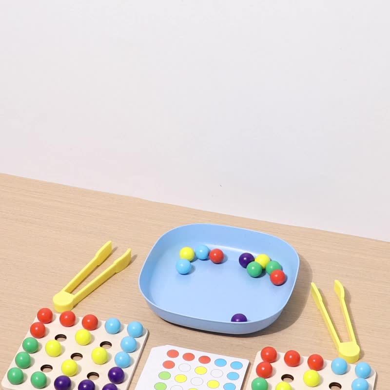 Dual Player Bead Game, Wooden Educational Interactive Toy